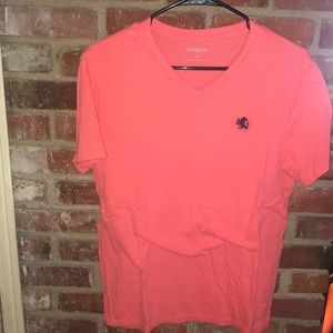 Express V-Neck Logo Tee